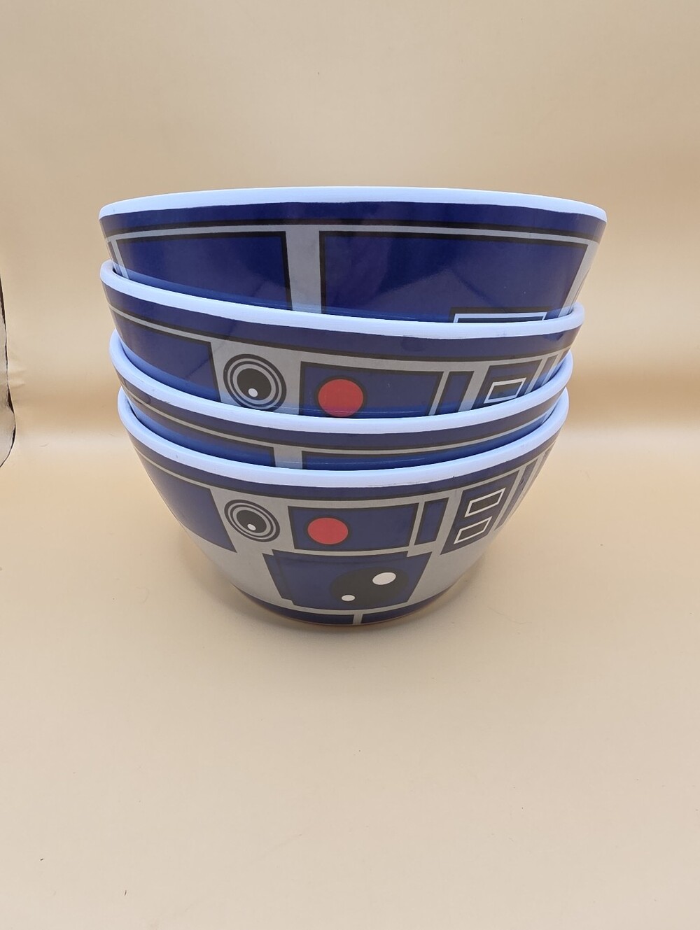 4 Star Wars R2D2 Bowls Melamine Hard Plastic Licensed Disney